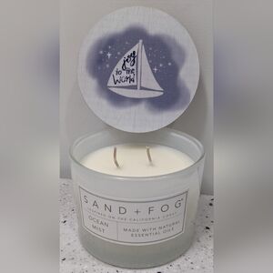 Ocean Mist Scent Sand+Fig Candle